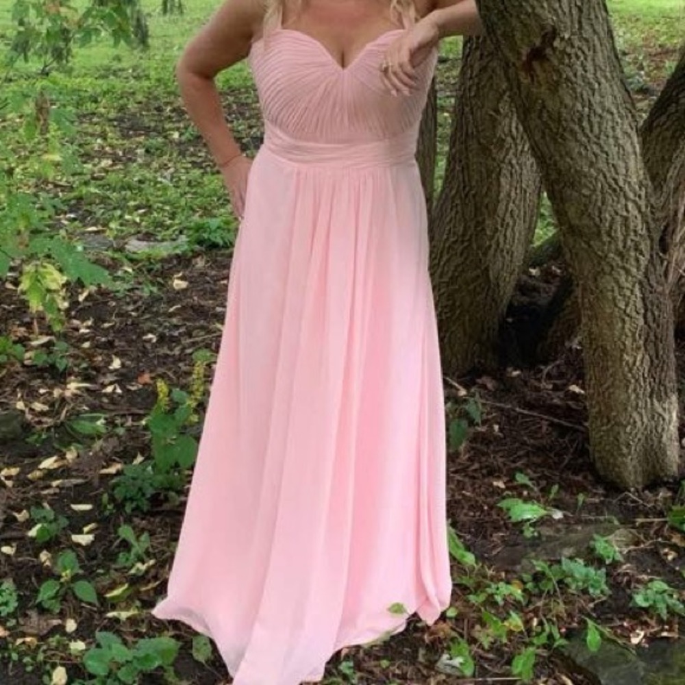 Elegant Pink Maxi Dress